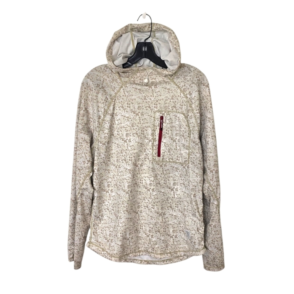 Topo‎ Designs River Hoodie Cream Tan Combo Men's Medium Outdoor